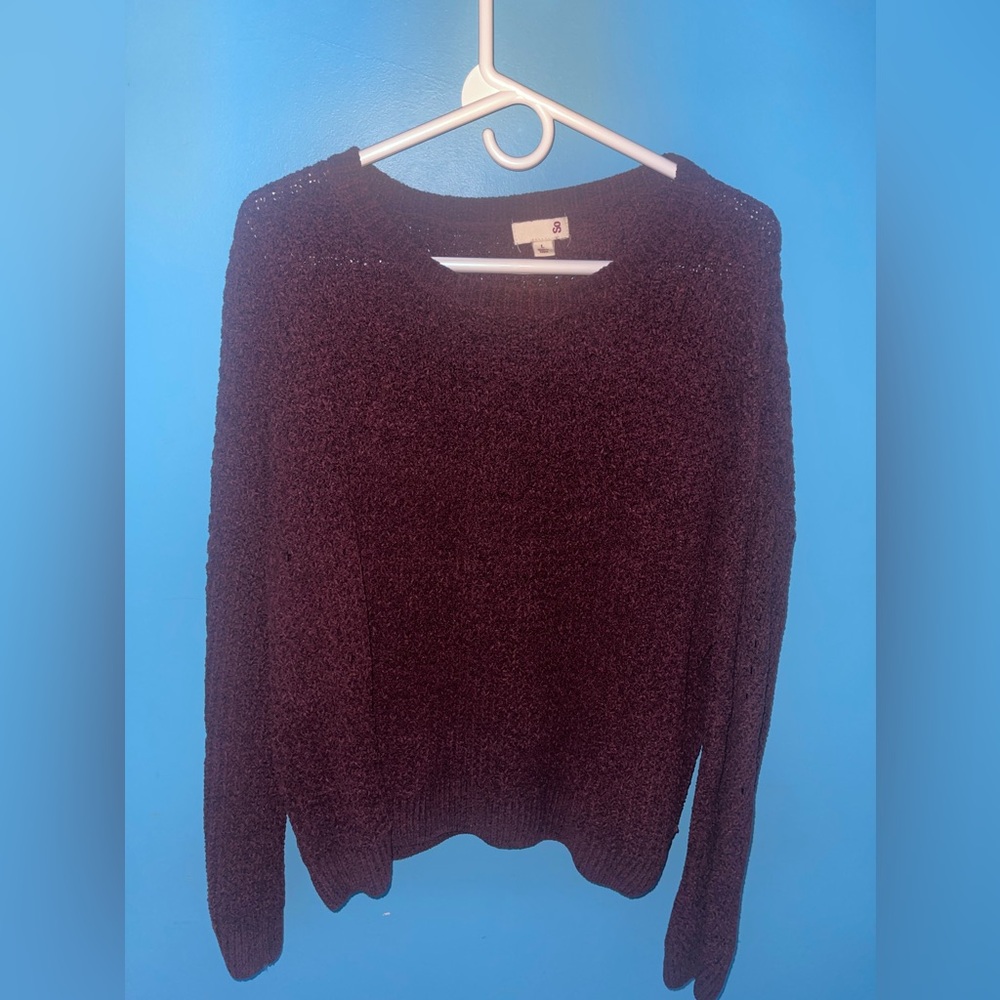So Wine Red Sweater